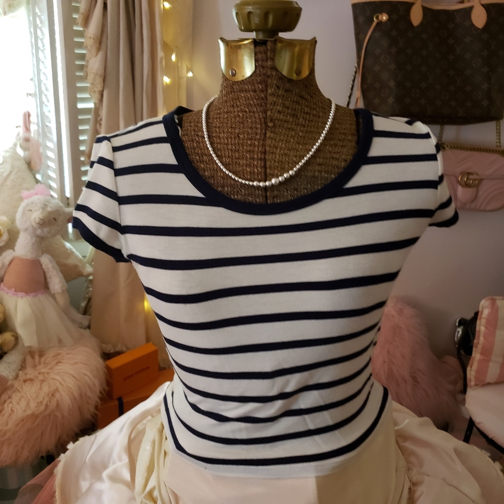 Striped Crop Top
